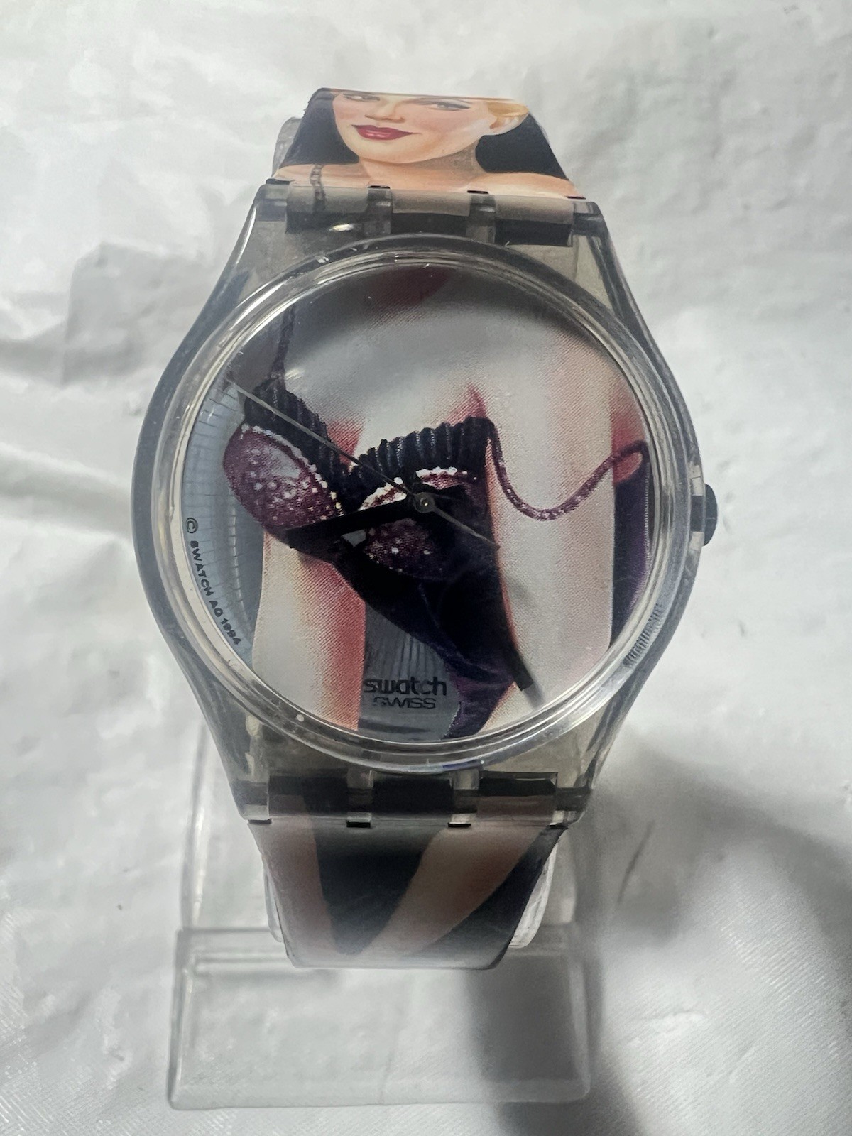 Swatch (LOLITA)GM128, graphic Strap Design,33mm Case,30M,AG1994,Clean
