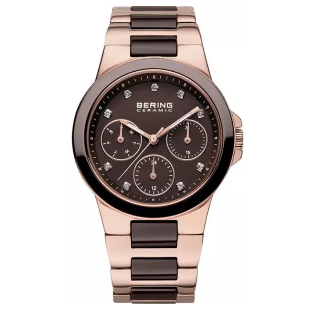 Bering Ceramic Women’s Two-Tone Ceramic Quartz Watch 32237-765