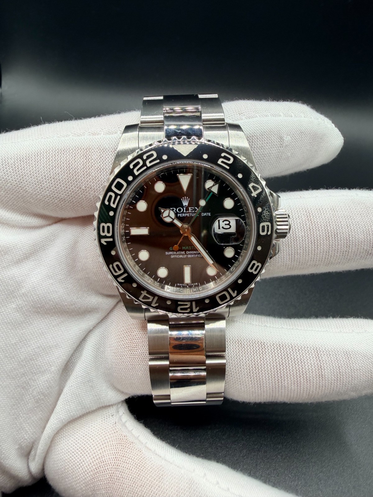 2010 Rolex GMT-Master II “Green Arrow” 40mm RLX SVC 2021 Ref# 116710LN