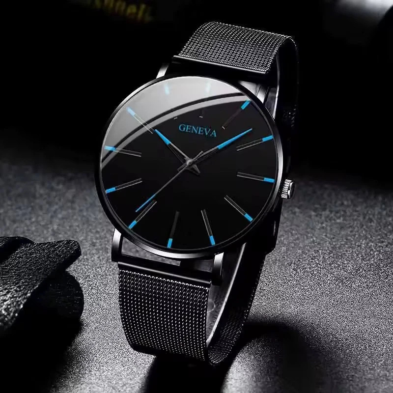 Waterproof Men’s Watch Stainless Steel Quartz Luminous Classic Watches Business