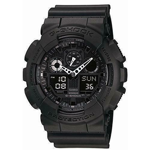 Casio Men’s Watch G-Shock Black Resin Strap Anti-Magnetic Ana-Digital GA100-1A1