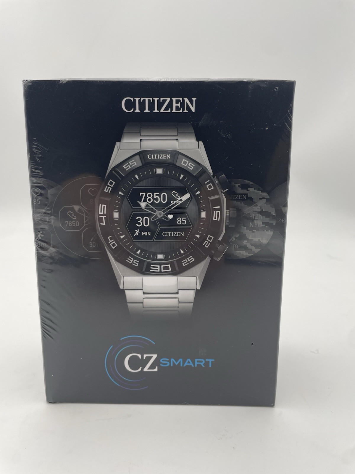 CITIZEN CZ SMART WATCH MEN G2 SMART HYBRID WATCH Black and White, Silver Band