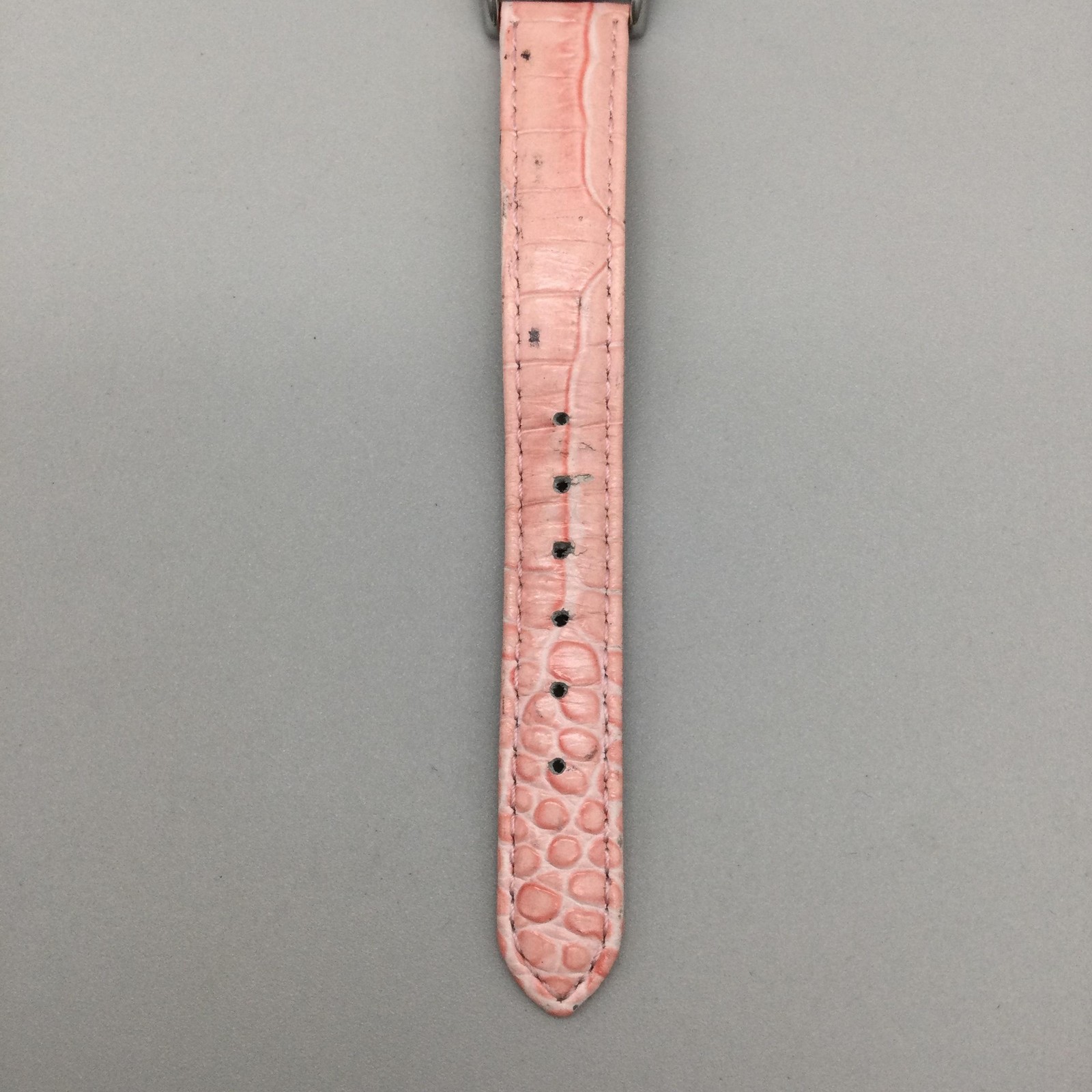 Anne Klein Womens Watch 26mm Oval Dial Pink Leather Crystals 10/6783