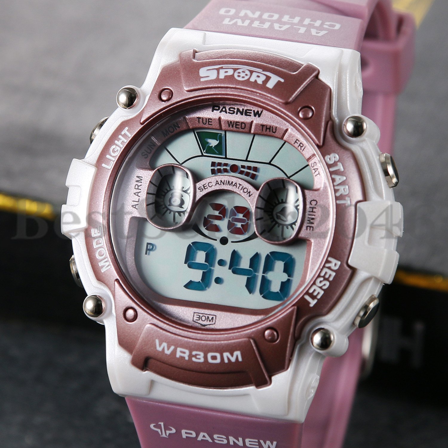 Multifunction Waterproof Children Boys Girls Kid Sports Digital Electronic Watch