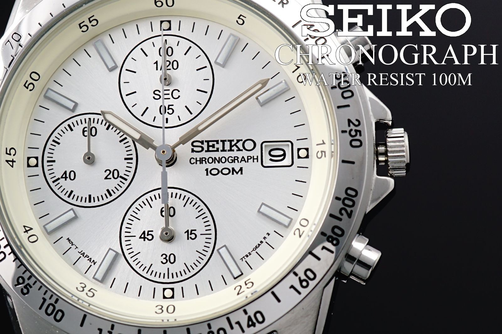 SEIKO Watch Reverse import model Quartz Battery operated New Chronograph Men’s W