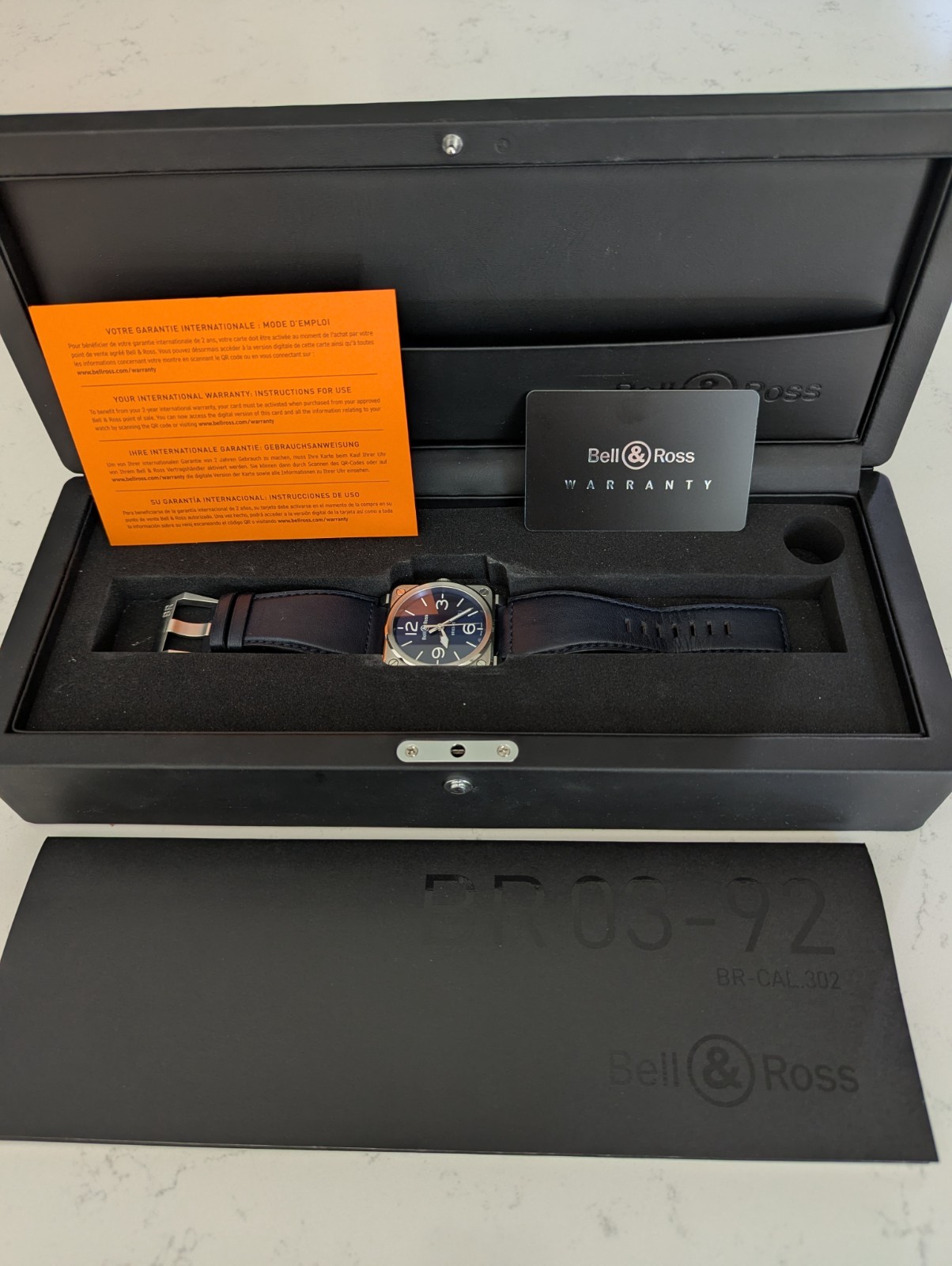 Bell & Ross BR03-92 Blue Steel BR0392-BLUE