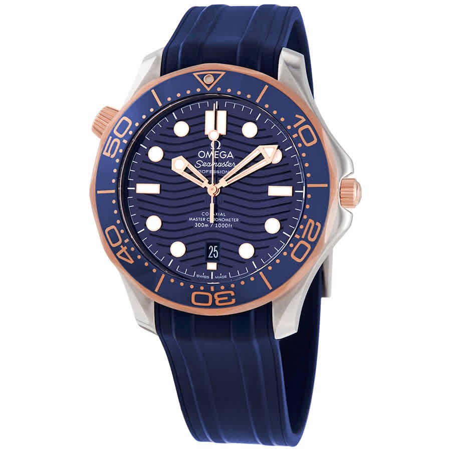 Omega Seamaster Diver Automatic Stainless Steel & 18kt Sedna Gold Blue Dial