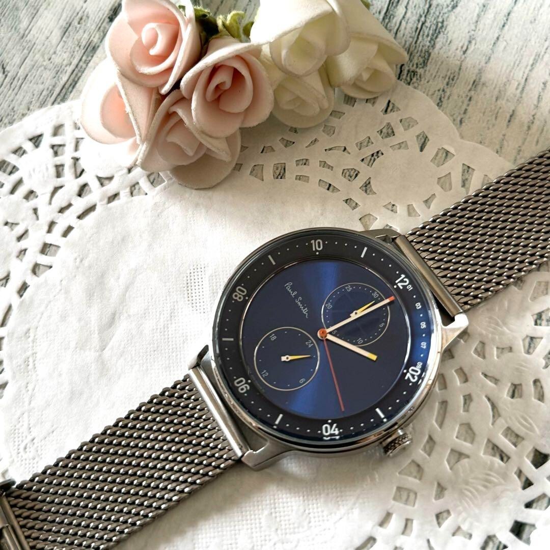 Paul Smith Watch Church Street Blue Used From Japan Check description