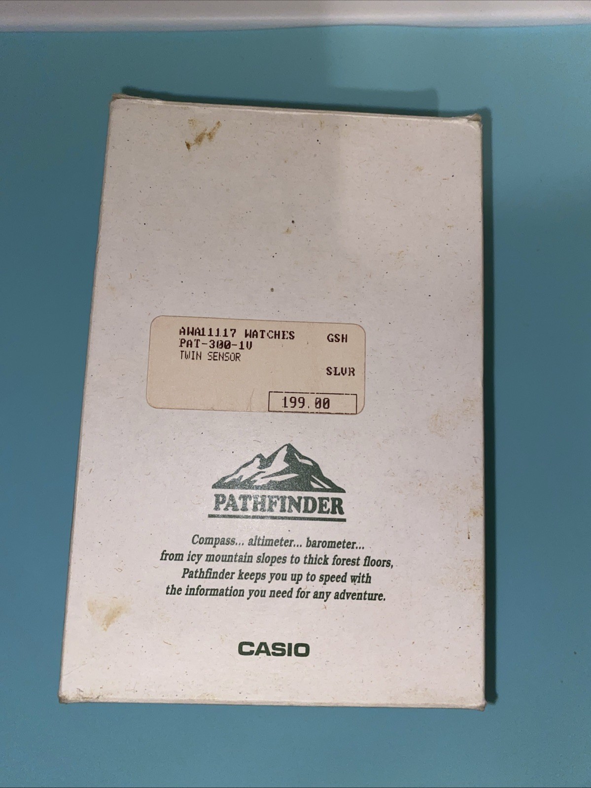 Rare Vintage Casio Watch Men Pathfinder Twin Sensor Alti-Thermo Module No. 1405