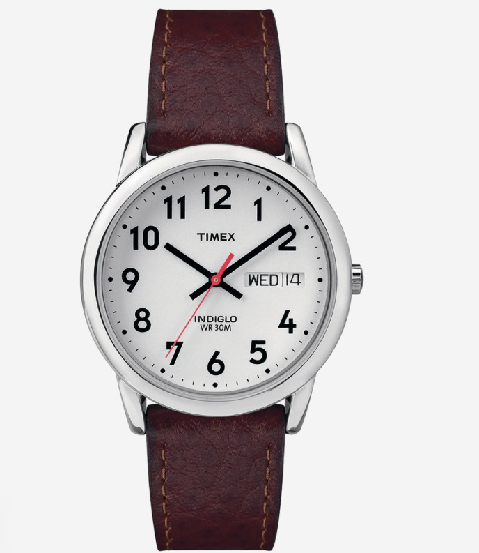 Timex Men’s Quartz, Easy Reader, Indigo, Day-Date