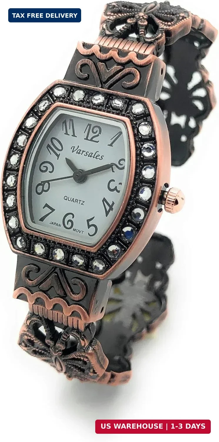 Womens Vintage Watch Metal Bangle Quartz Fashion Bracelet