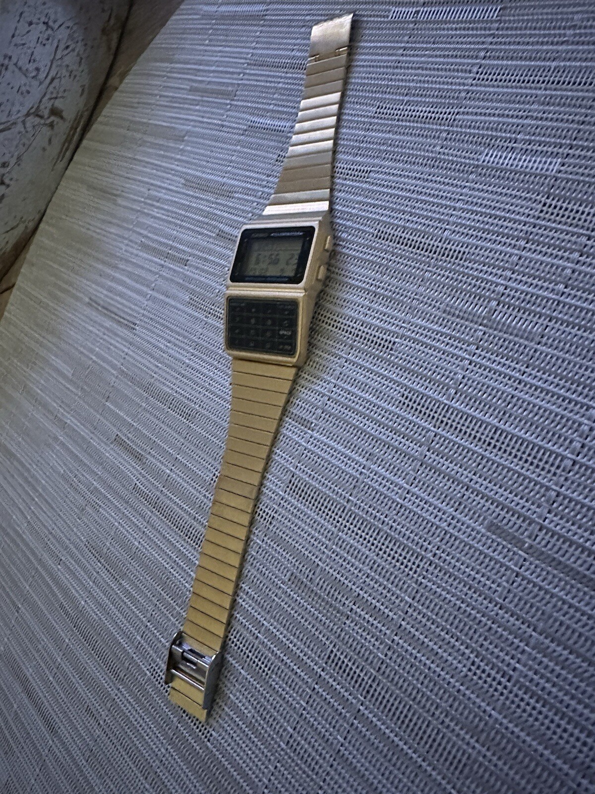 Casio Men’s Quartz Digital Calculator Gold-Tone Band 37mm Watch DBC-611G