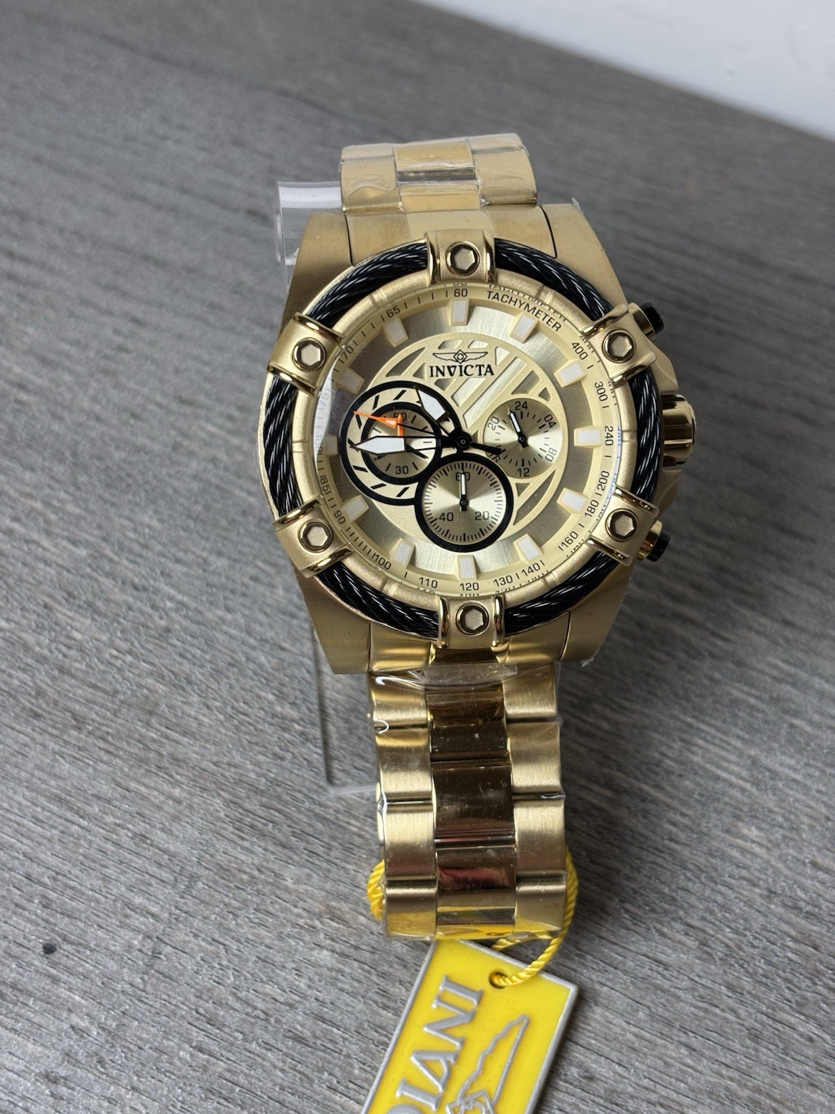 Invicta Men S 25515 Bolt Quartz Chronograph Gold-Plated Stainless Steel Watch