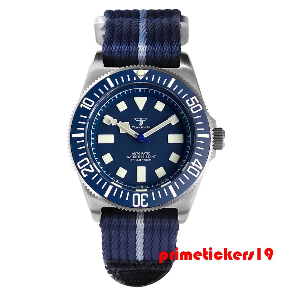 Tandorio Titanium Lightweight 42mm Men Dive Watch Sapphire Automatic NH35/PT5000