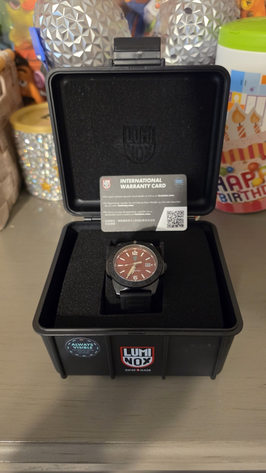 Luminox Pacific Diver XS.3135.B 44mm Swiss Made Dive Red Watch Sapphire Crystal