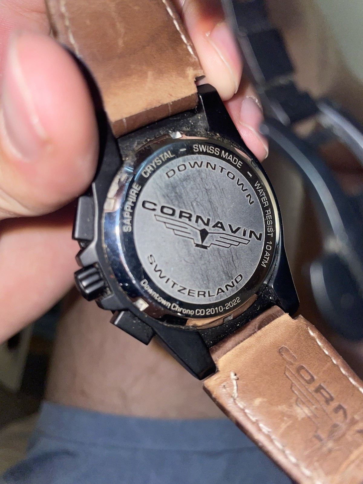 Cornavin Downtown Chronograph CO 2010-2022 Swiss Made 44mm Black PVD Limited Ed.
