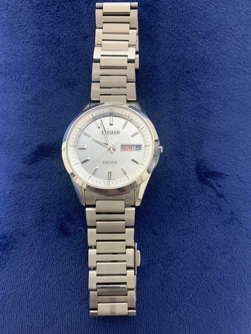 Citizen Exceed AT6030-60A Radio Solar Day Date Watch