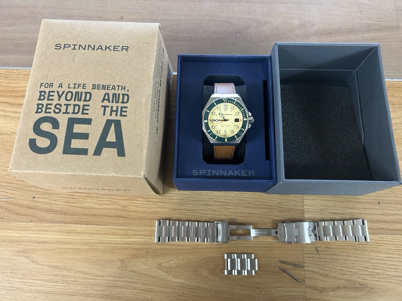 Spinnaker Dumas Automatic 44mm Dive Watch SP-5081 W/ Box & Bracelet Excellent
