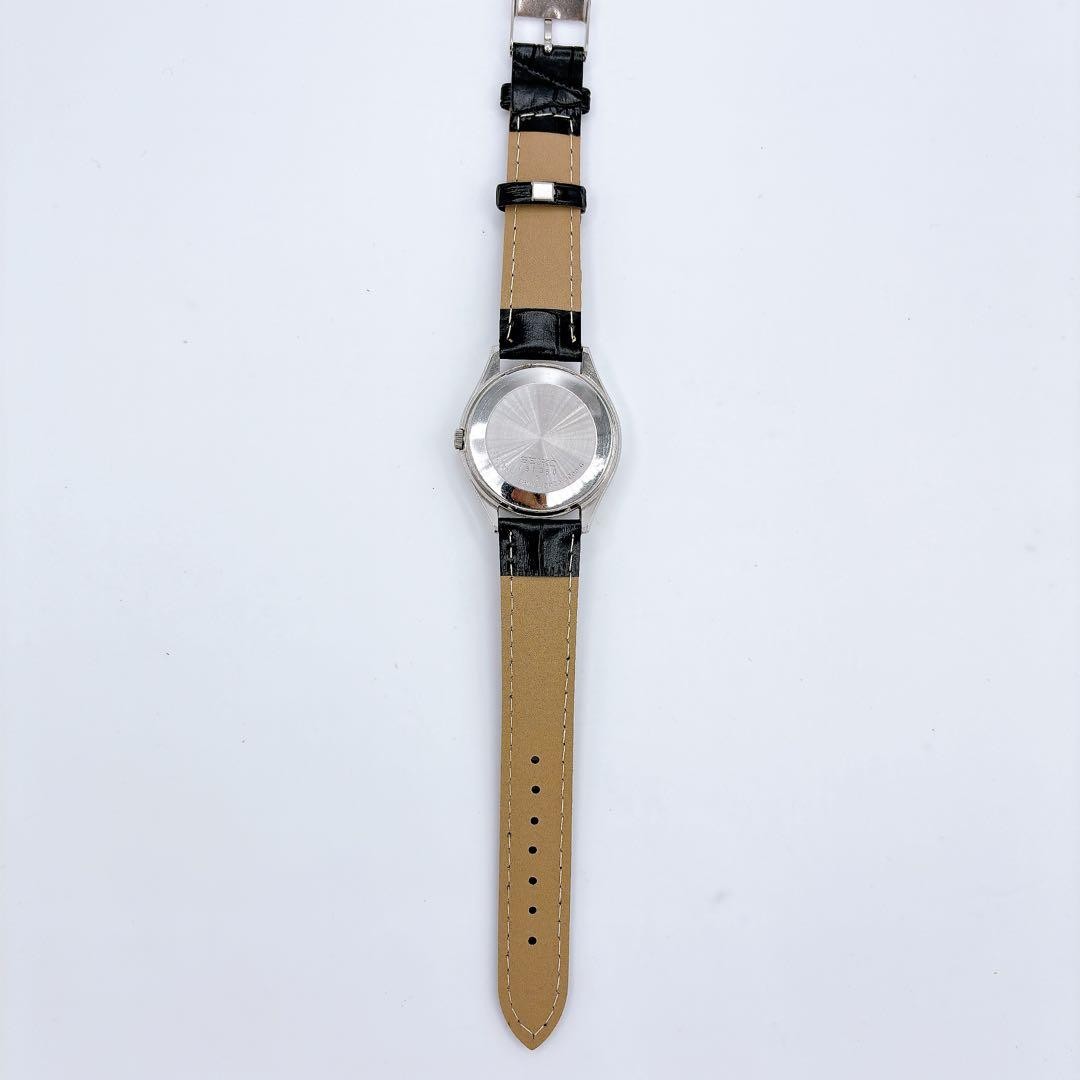 SEIKO 0923-8000 Day-Date 1978 Quartz Black Dial Working Japan Wristwatch