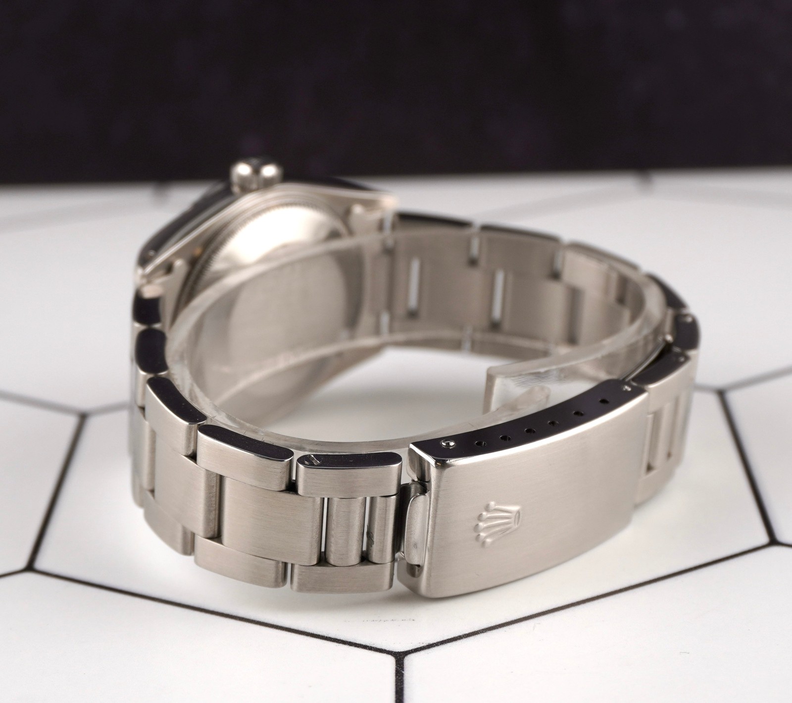 Rolex Oyster Perpetual 31mm Stainless Steel Lavender Dial Watch Ref 67480