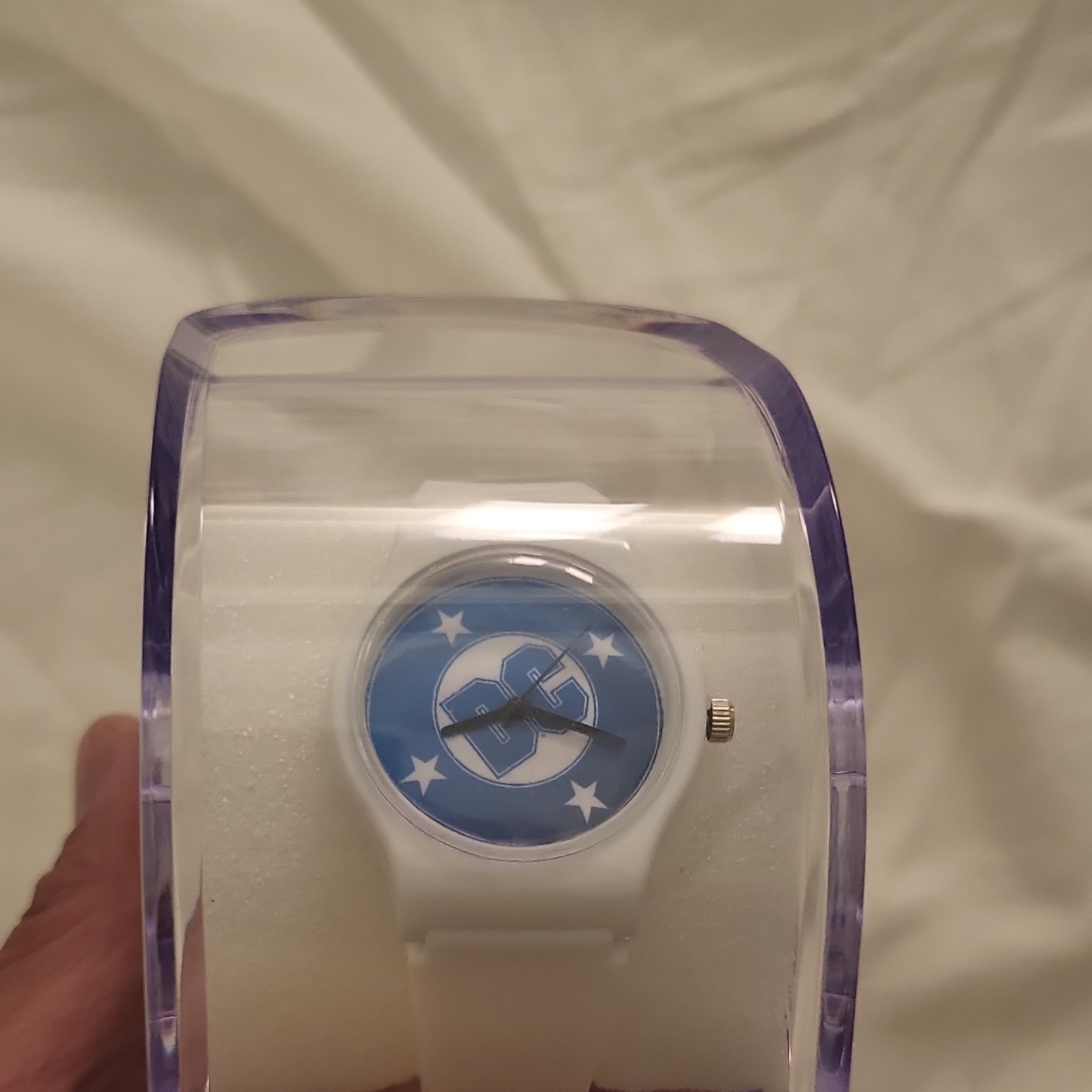 Superheroes Logo Dial Analog Wristwatch White Plastic Band/Case w/ Box SDCC 2026