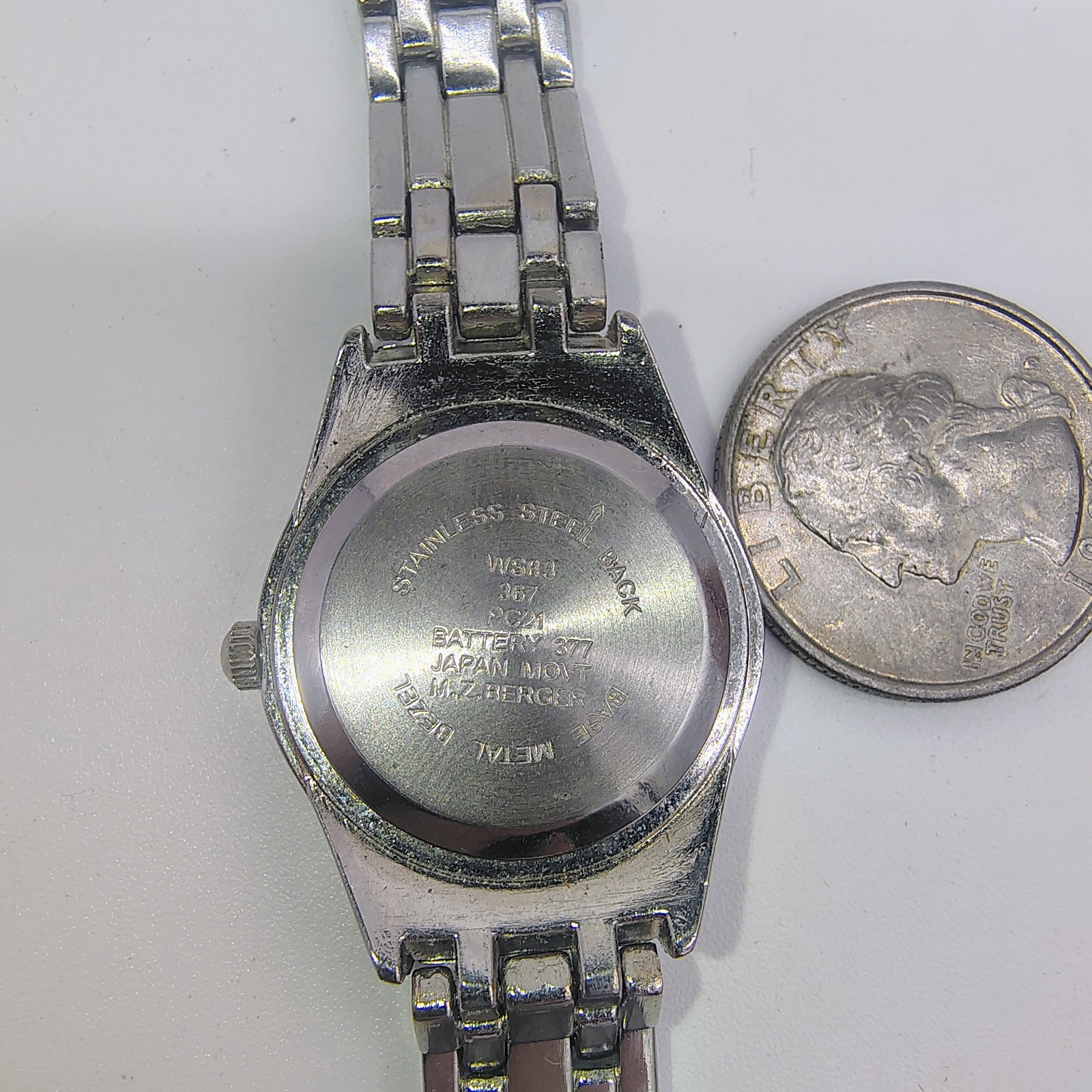 M.Z.Berger WS83 Silver Tone Quartz Analog Women’s Watch