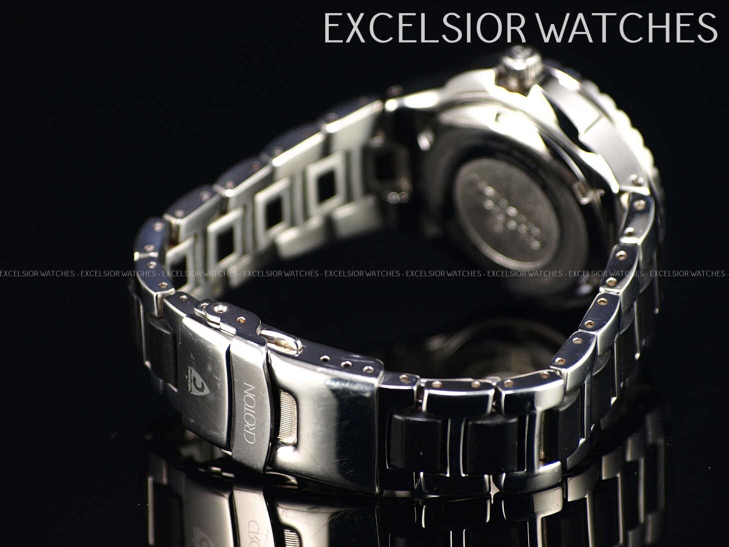 Croton 128th Anniversary Womens 38mm Swiss ETA Automatic Diamond Sapphire Diver