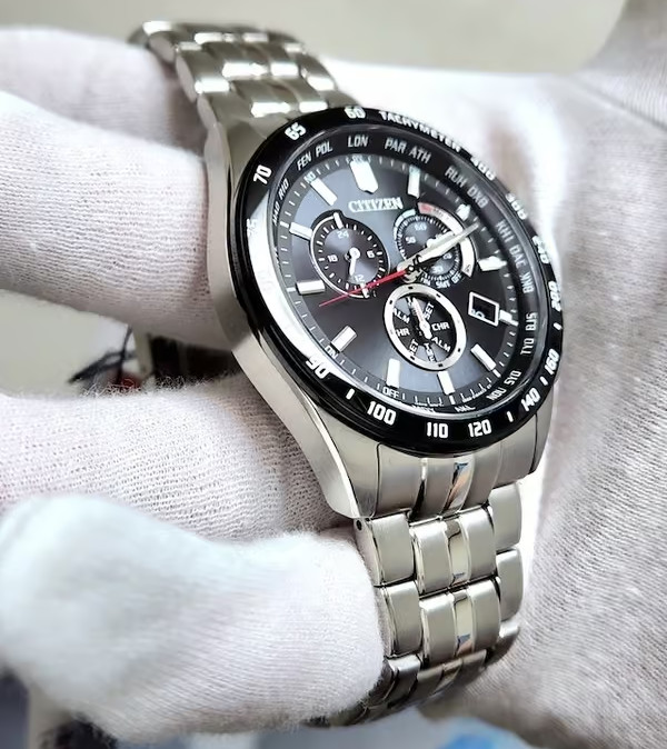 Citizen Eco-Drive Collection World Time Stainless Steel Men’s Watch CB5874-90E