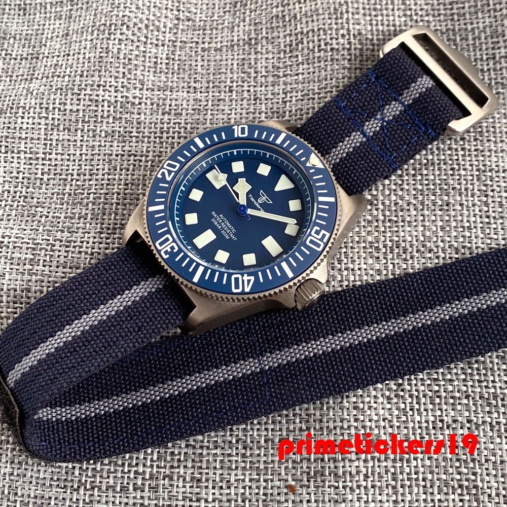Tandorio Titanium Lightweight 42mm Men Dive Watch Sapphire Automatic NH35/PT5000