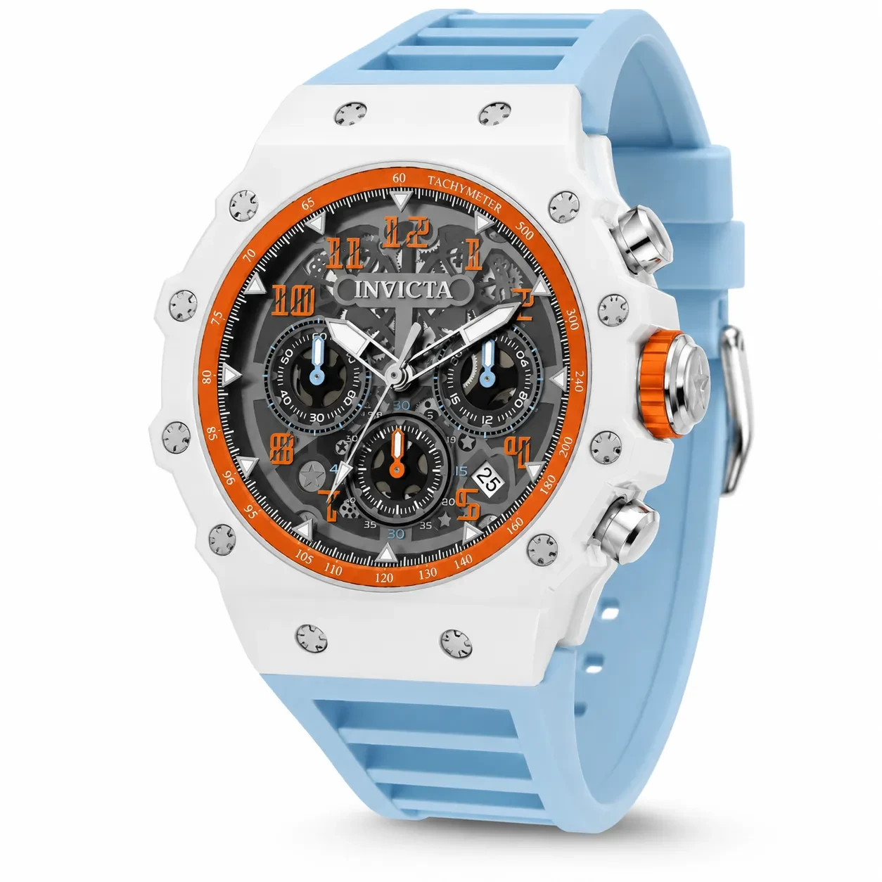 69665 – Invicta Racing Vaulthan Men’s Watch – 44mm, Light Blue (69665) #5