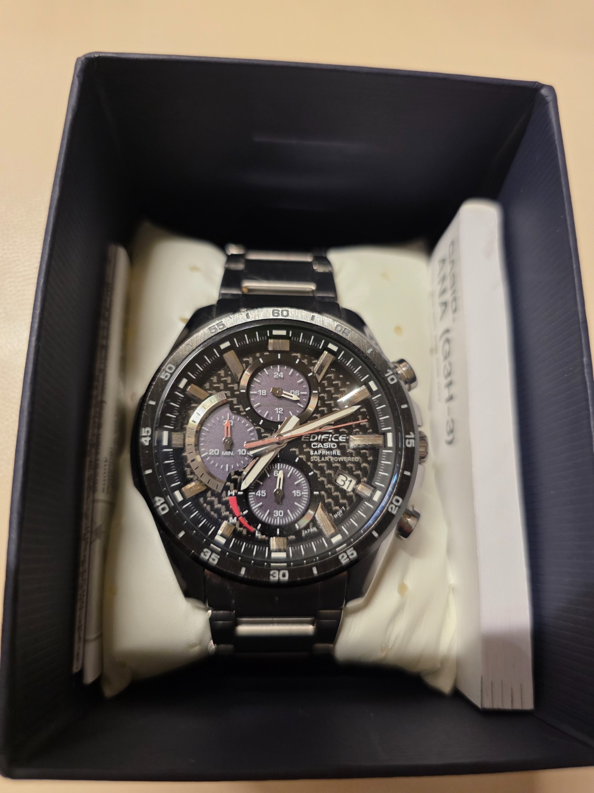 Casio Edifice Chronograph Men’s Watch Used but Mint Condition.