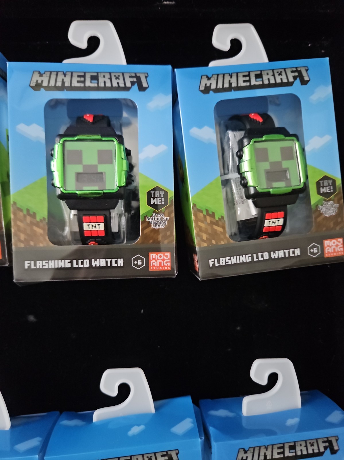 Mojang MINECRAFT Flashing LED Watch Lot of 12. Brand New With tags