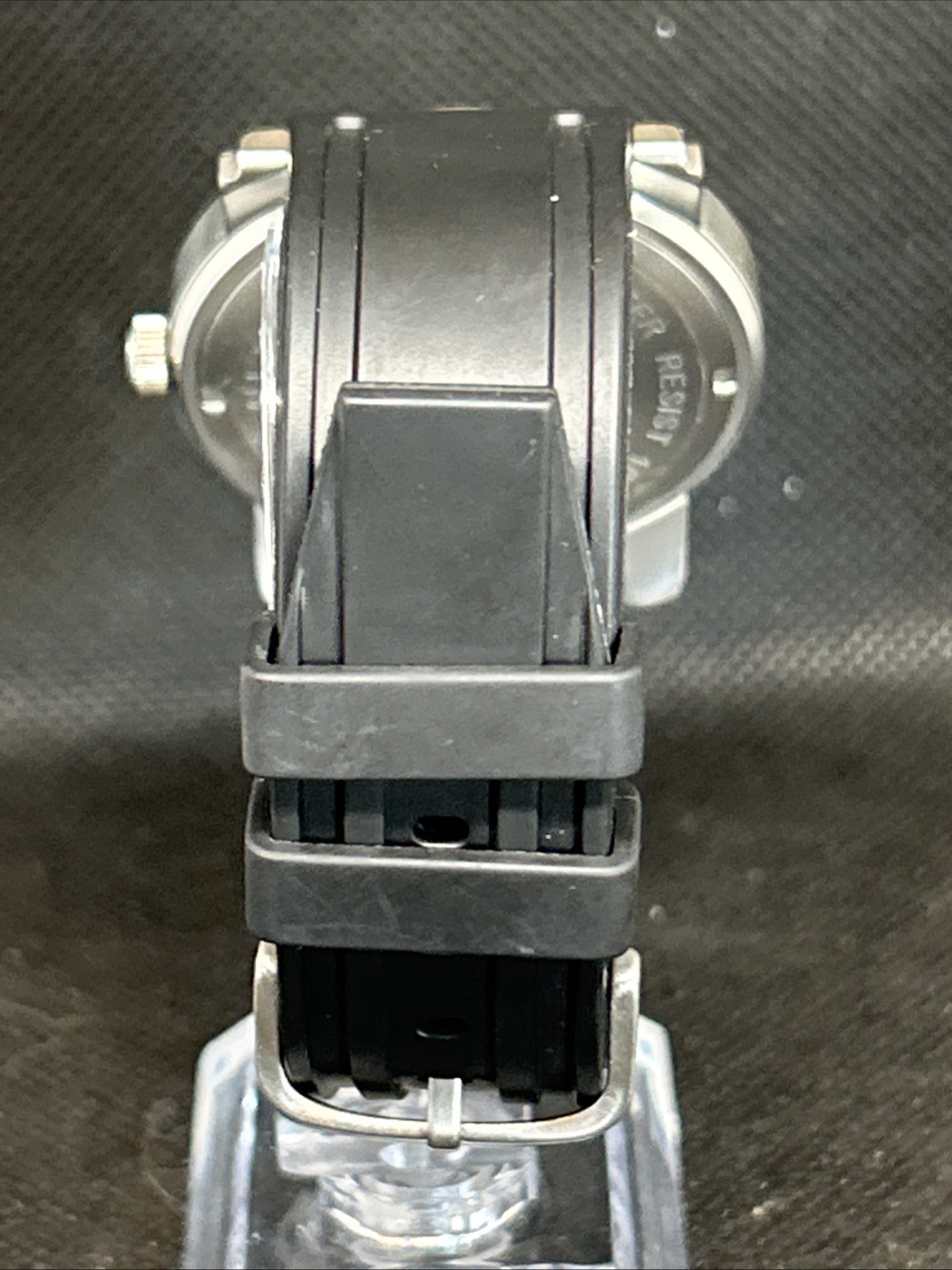 mini cooper seedomoter watch Black Dial Resin Strap New Battery Free Case