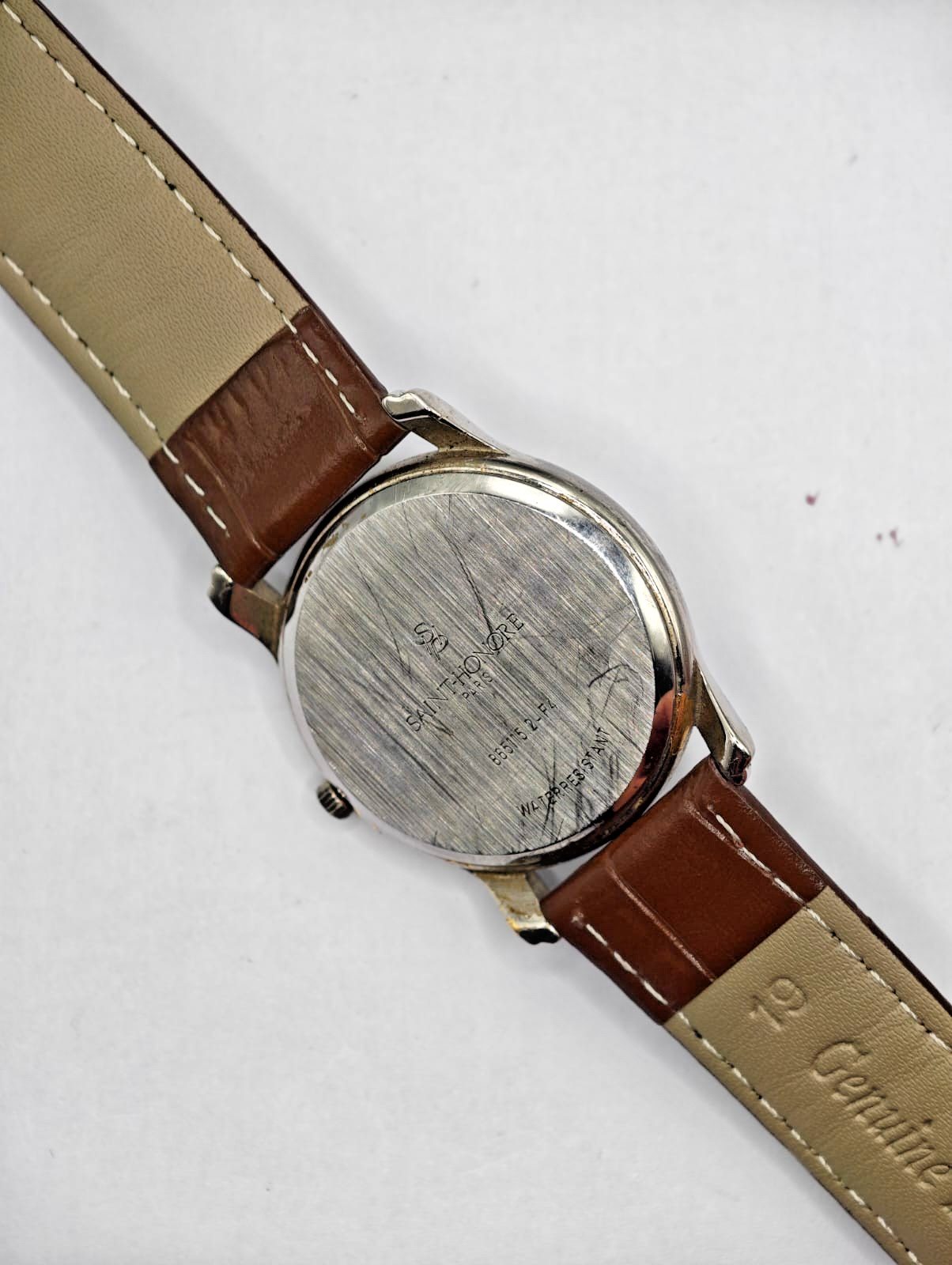 Saint Honoré Paris Moonphase Calendar Quartz Watch Ref 865115 2-F4 38mm Ronda Sw