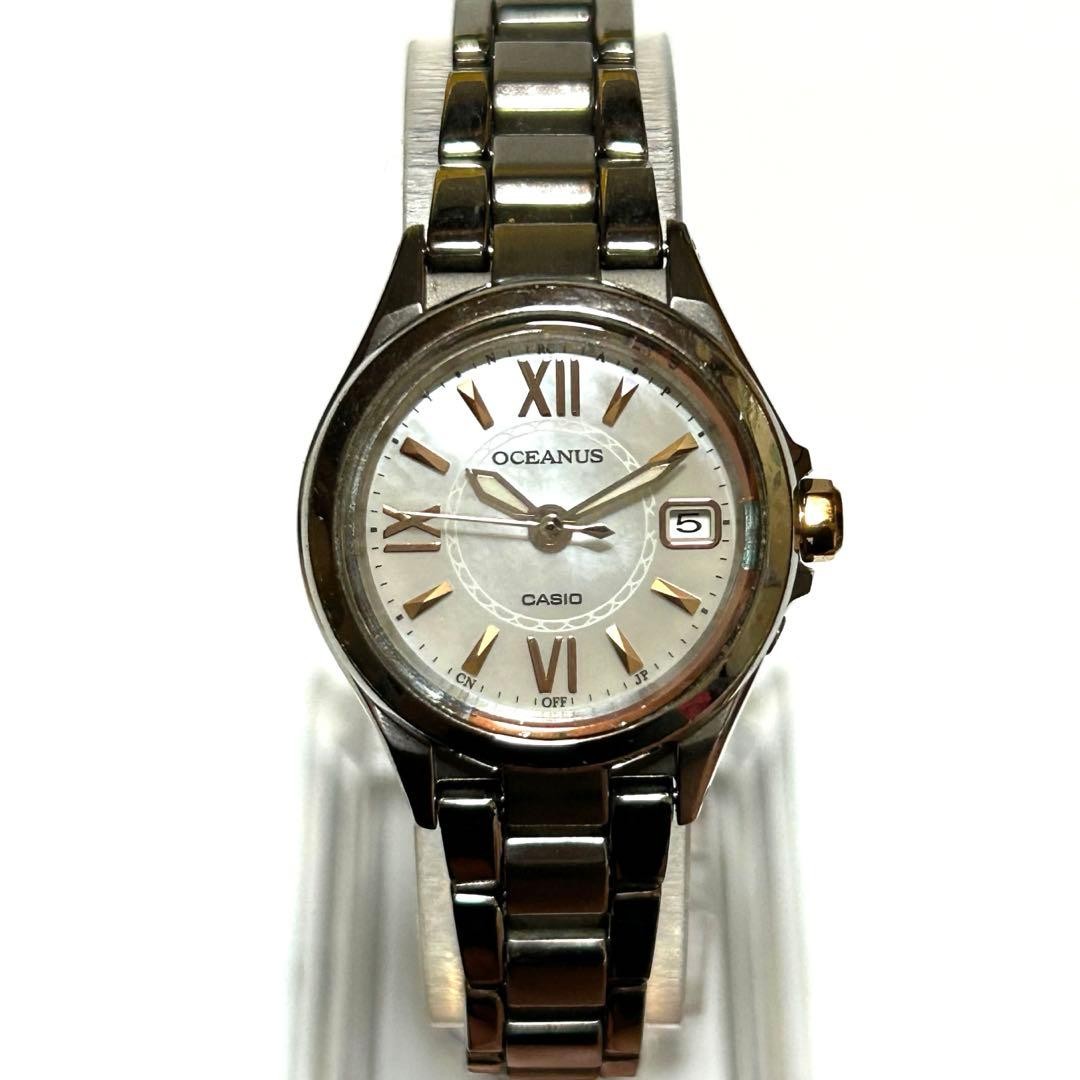 Casio Oceanus OCW-70 Ladies JDM Tough Solar Titanium Watch Pink Gold Accents