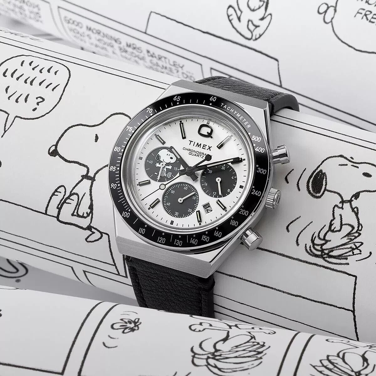 Authentic Q Timex Chronograph x Peanuts Snoopy Limited Edition TW2W68900
