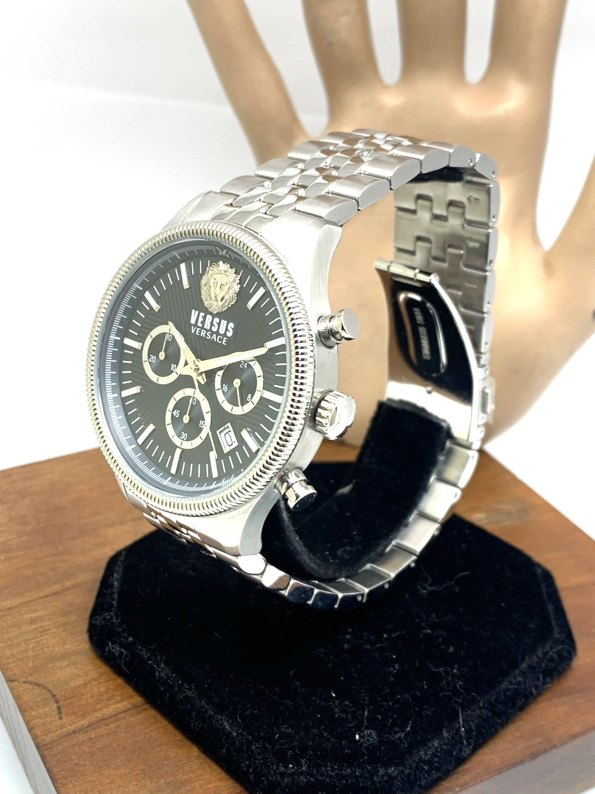 Versus by Versace Men’s Watch VSP970621 Quartz Chronograph Blue Dial Steel 45mm