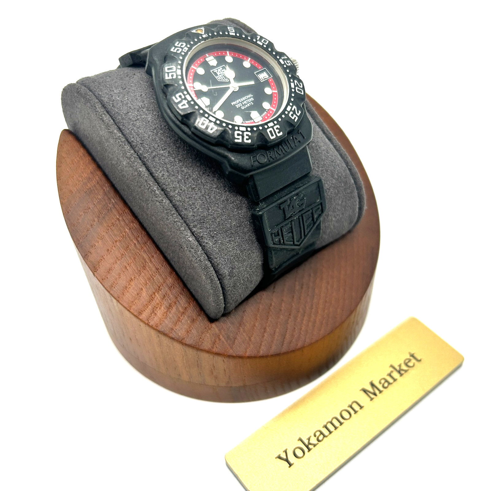 TAG Heuer Formula 1 383.513 Quartz Black Red Dial Men Watch From JAPAN