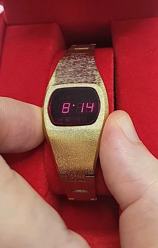 JAPAN [MINT] 1970s Sears Roebuck & Co Vintage LED Watch 1970’s Digital Red E7