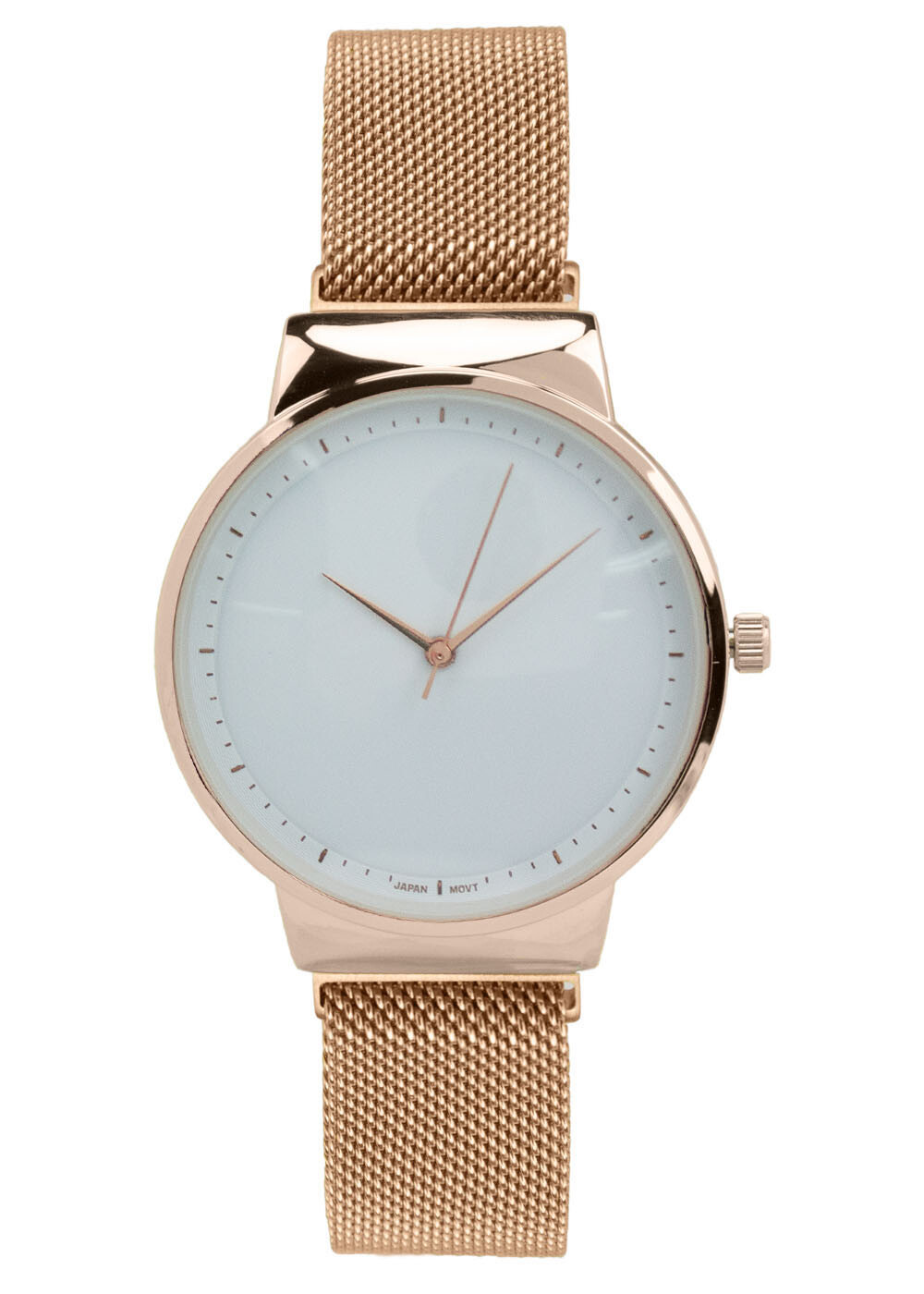 Covet Women’s ‘Sophia’ Rose-Gold Magnetic Mesh Strap Quartz White Dial Watch