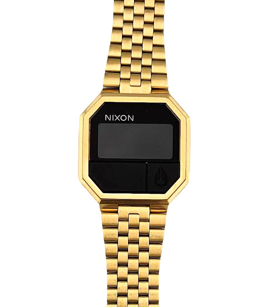 NIXON F1194 Mens Gold Re-Run Gold Stainless Steel Bracelet Watch 39 mm