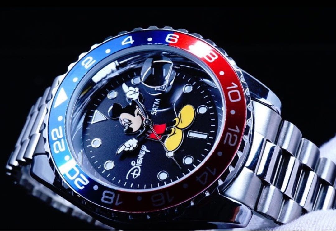 Disney MICKEY Mickey Mouse collaboration wristwatch GMT battery operated