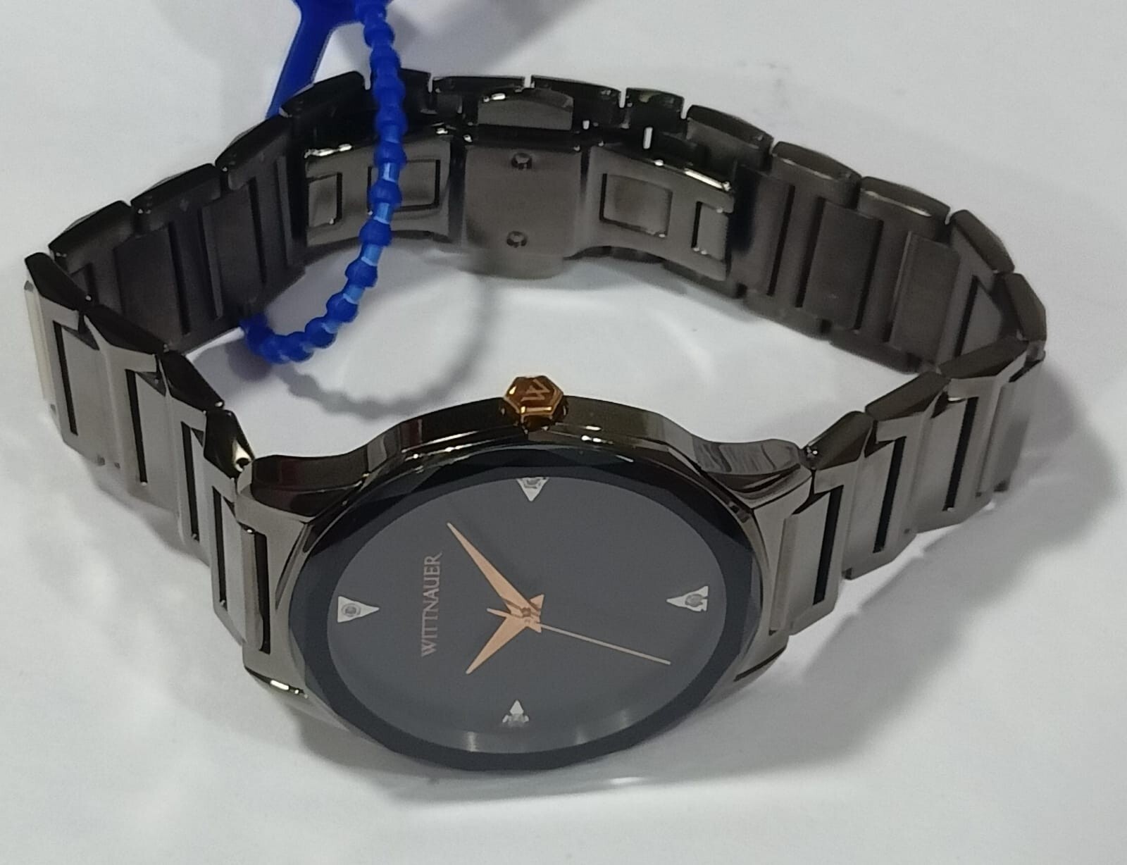 WN3095 WITTANAUER MARQUEE BLACK DIAL STAINLESS STEEL MEN’S WATCH MW-27