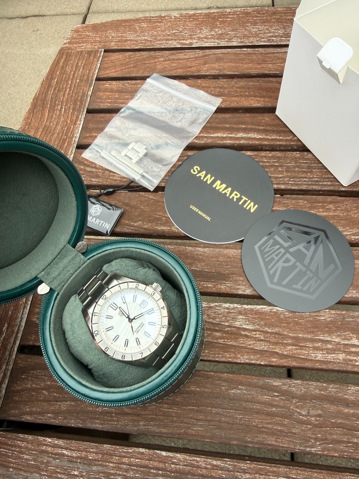 San Martin SN0130-B 42mm NH35 White Mother of Pearl