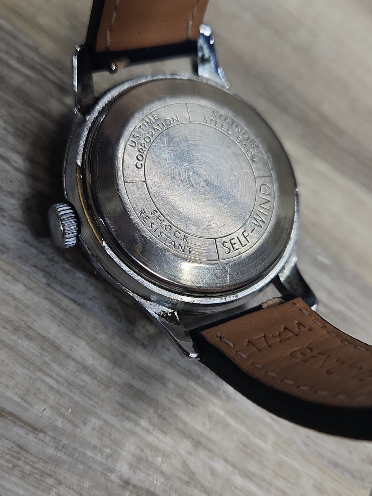 1950’s Timex Self Wind Automatic Watch Vintage Men’s 34mm, Running Great
