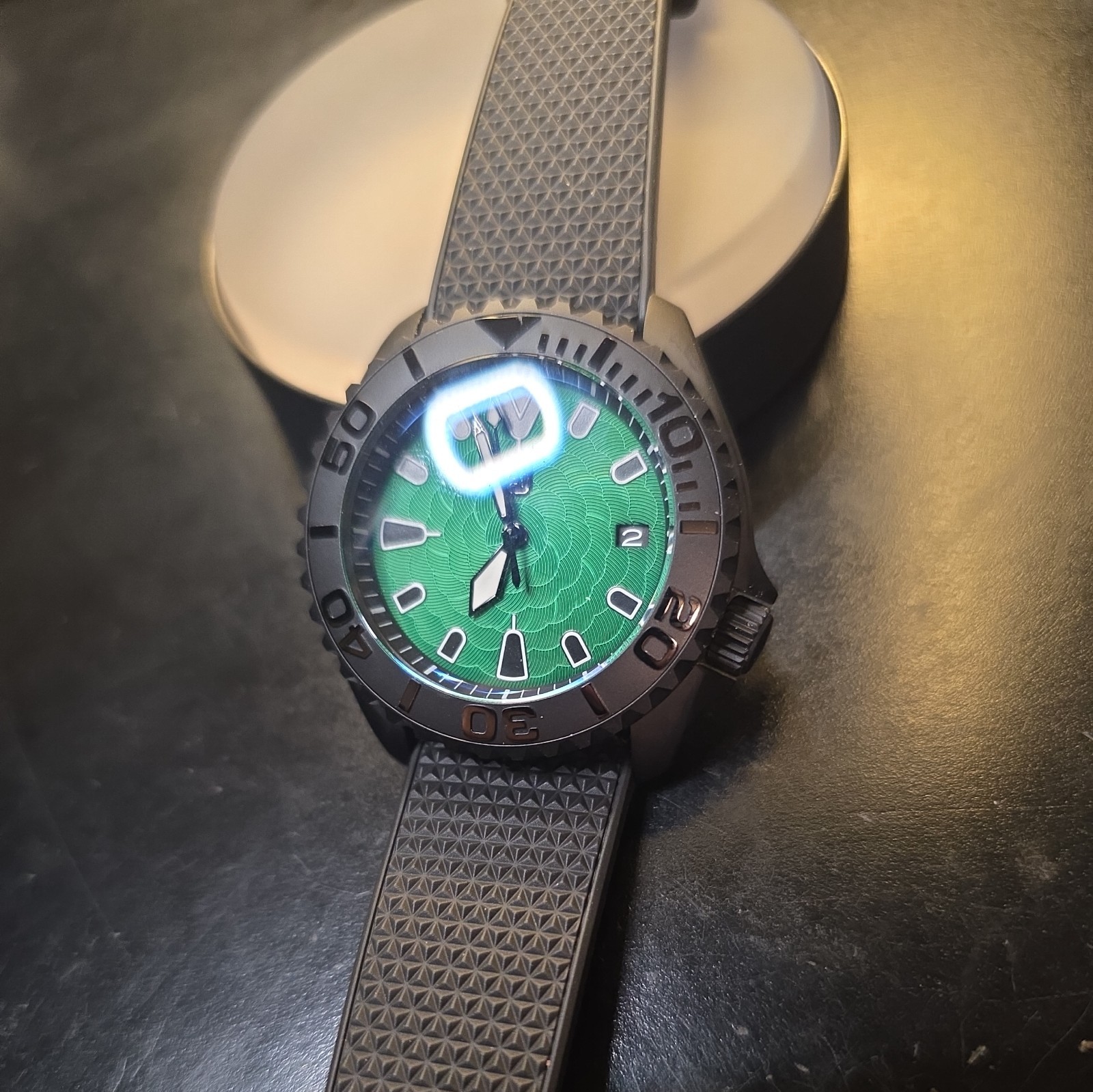 Custom built “Kaiju,” 42mm NH35Automatic watch with Sapphire Crystal