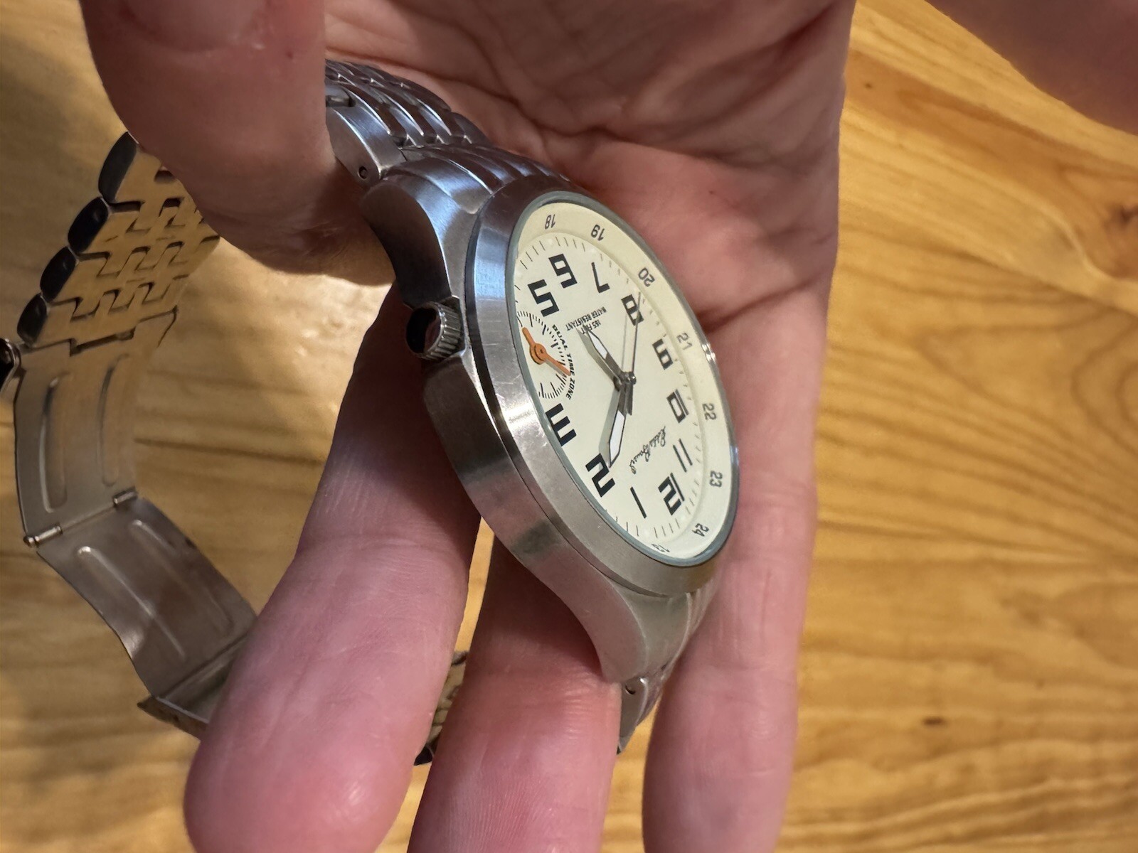 Eddie Bauer Men’s Watch – Dual Time, 5ATM O874 Silver