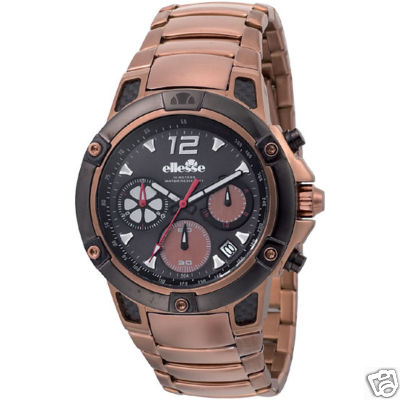 ellesse 42mm Brown IP Split Time Chronograph – MSRP$270