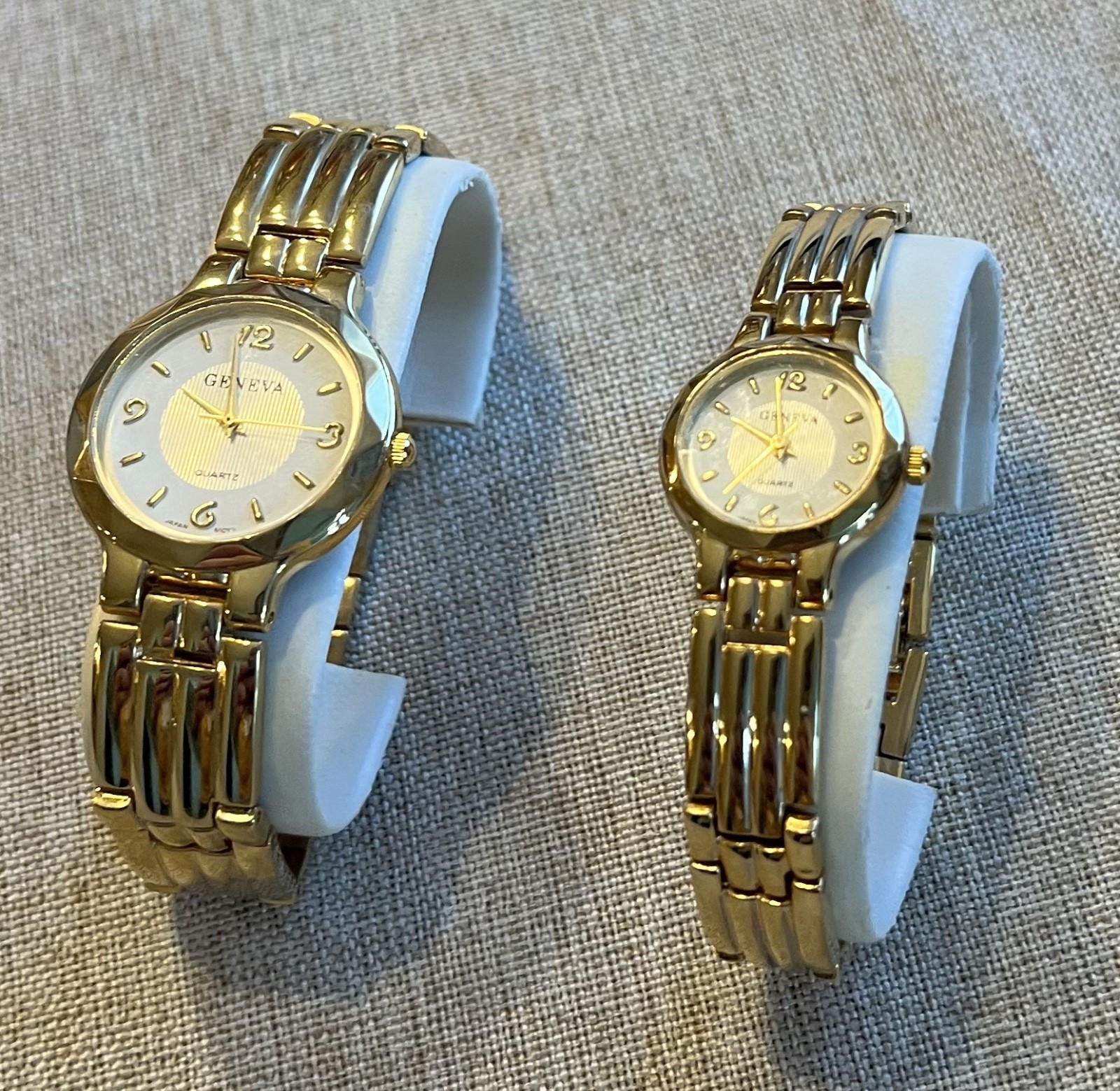 Geneva Gift His And Hers Gold Tone Matching Watch Set Classic Collection