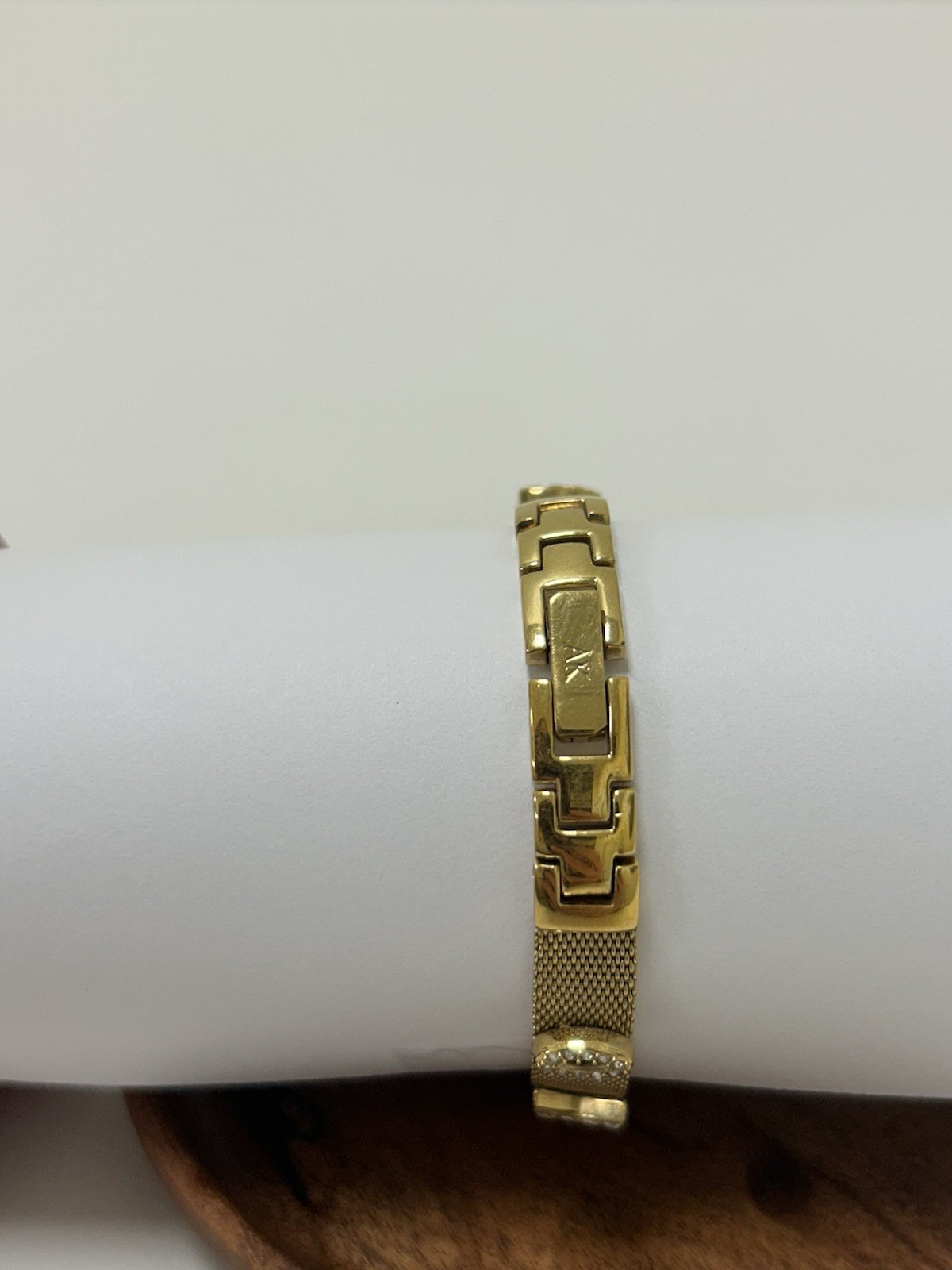 Anne Klein Women’s Gold Tone Mesh Bracelet Quartz Watch 100ft WR